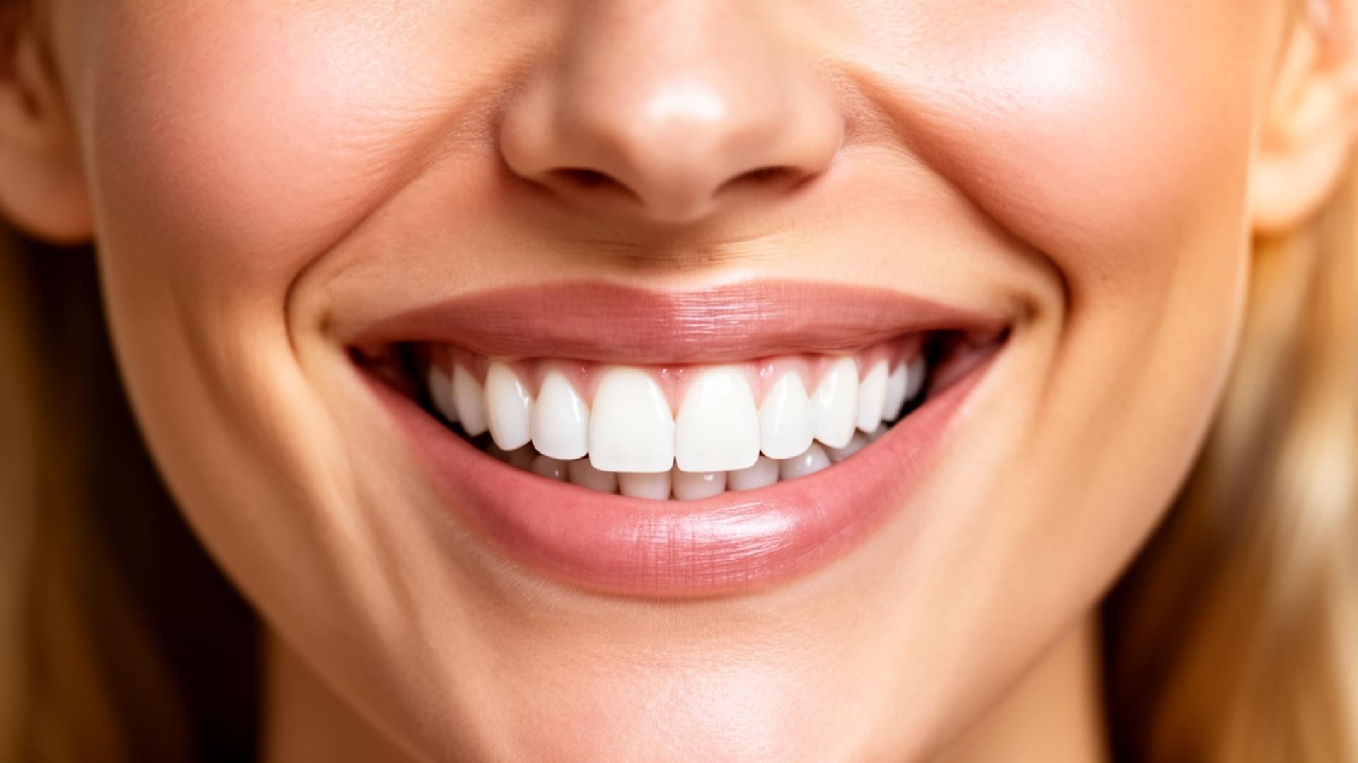 Close-up of a confident, beautiful smile